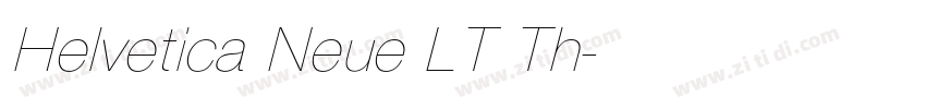 Helvetica Neue LT Th字体转换